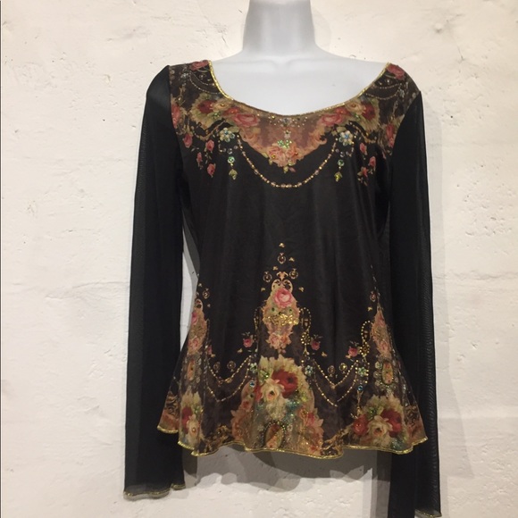 Michal Negrin Tops - Michal negrin top preowned Swarovski mesh medium